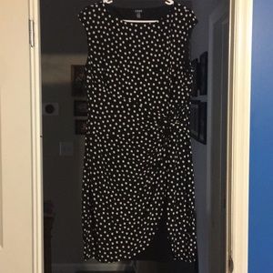 Chaps XL dress black and white